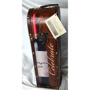 PFALTZGRAFF WINE BOX STEAMER TRUNK STYLE LATCH